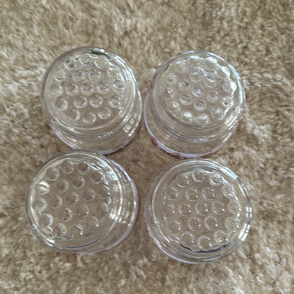 4 VINTAGE wheat head penny glasses with hobnob bottoms. - Picture 4 of 6